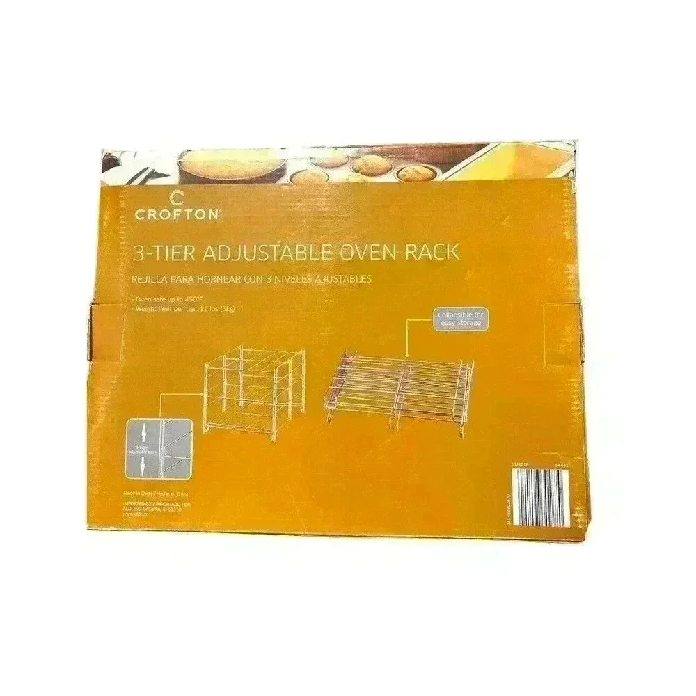 Crofton‎ Adjustable Oven Rack 3 Tier Brand New Great For Cooking Multiple Items